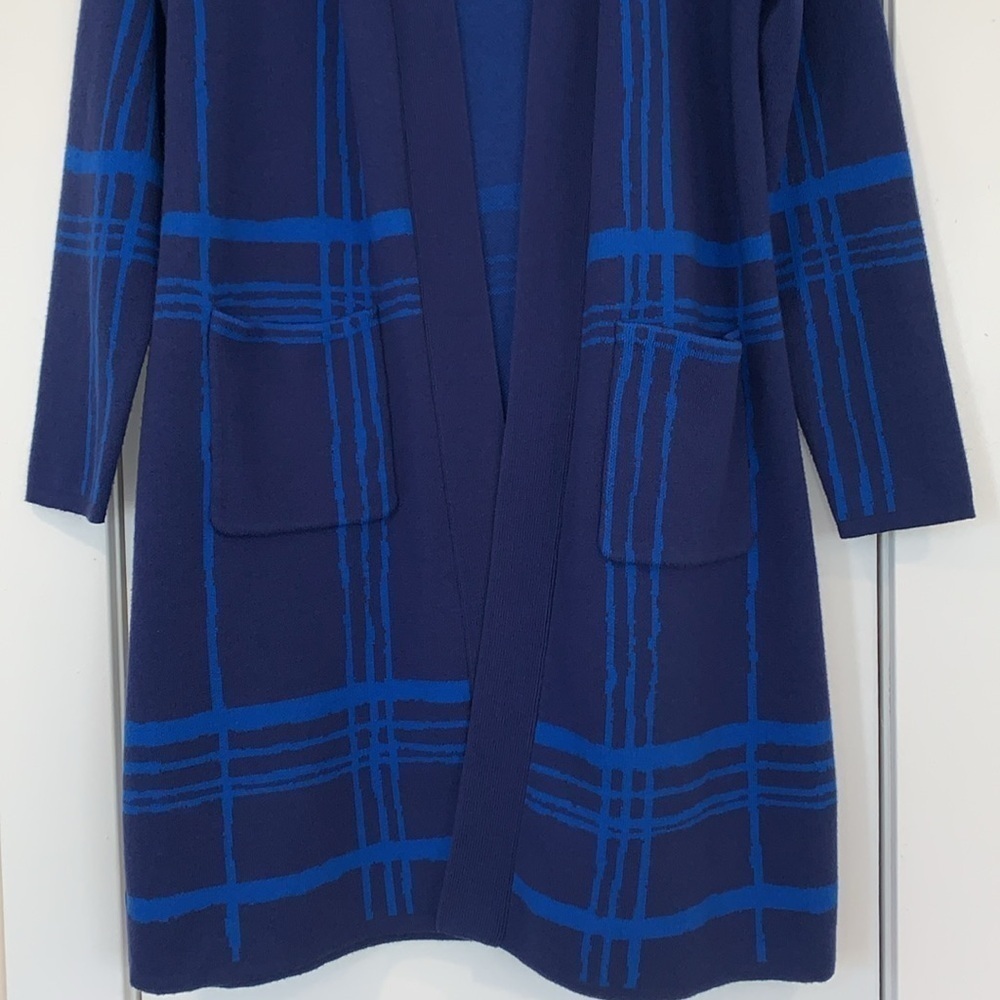 Final $ Lightly Loved! Isaac Mizrahi Live Oversized Open Front Cardigan M - Picture 4 of 11